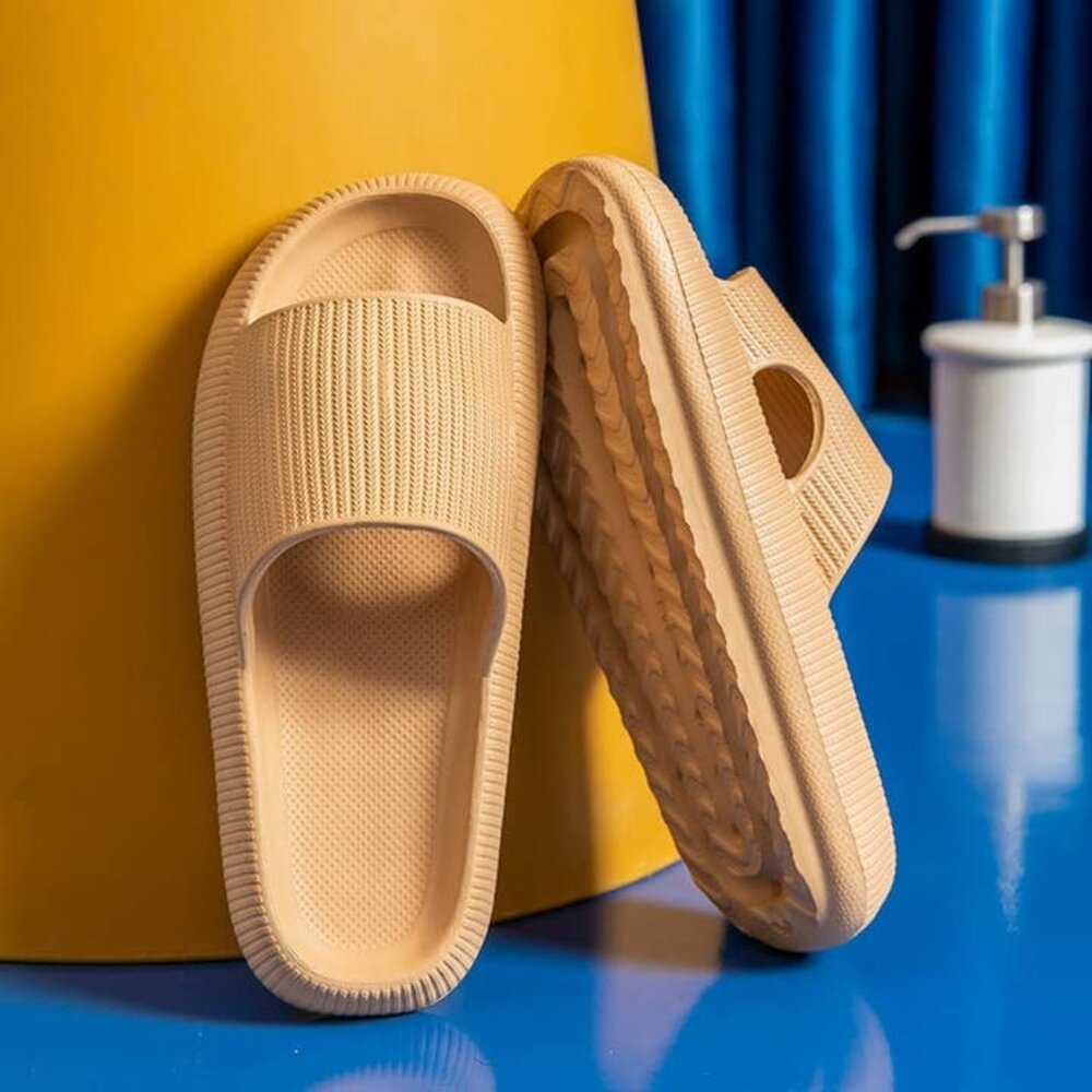 Soft Eva Indoor Slippers, Thick Sole For Women